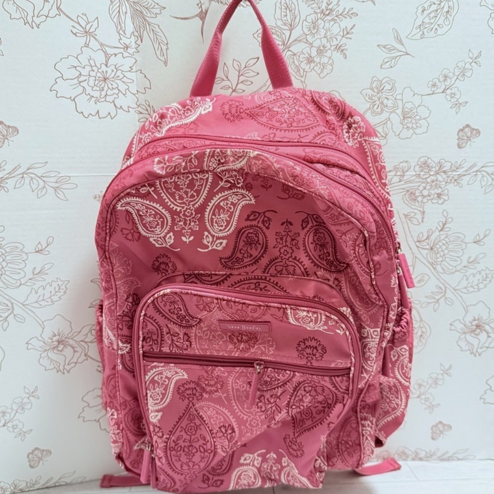 Vera Bradley Pink Paisley Backpack